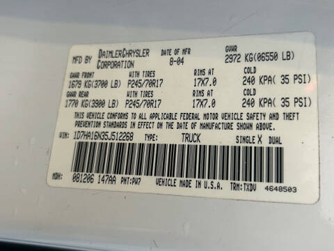 2005 Dodge Ram 1500 SLT