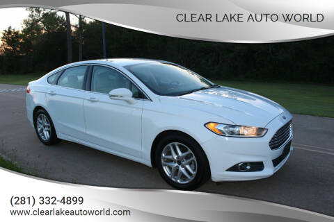 2016 Ford Fusion for sale at Clear Lake Auto World in League City TX