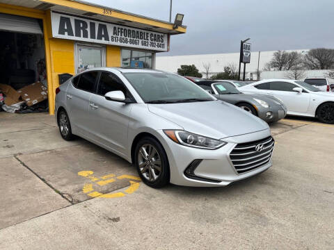 2018 Hyundai Elantra for sale at Aria Affordable Cars LLC in Arlington TX