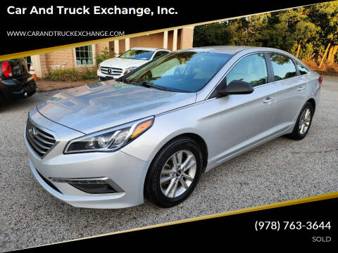 2015 Hyundai Sonata for sale at Car and Truck Exchange, Inc. in Rowley MA