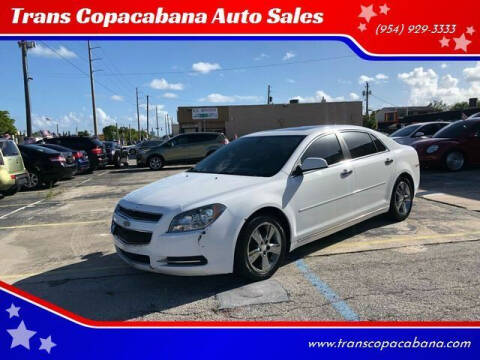 2012 Chevrolet Malibu for sale at TransCopacabana.Com in Hollywood FL