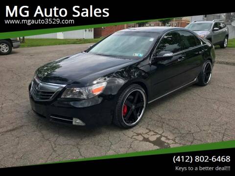 2011 Acura RL for sale at MG Auto Sales in Pittsburgh PA