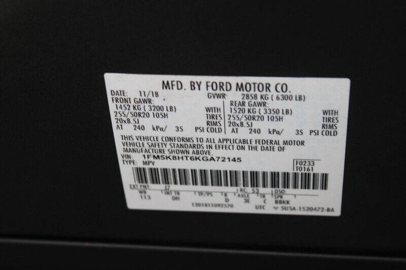 2019 Ford Explorer Platinum