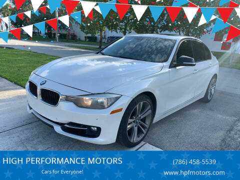 2014 BMW 3 Series for sale at HIGH PERFORMANCE MOTORS in Hollywood FL