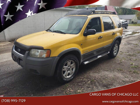2002 Ford Escape for sale at Cargo Vans of Chicago LLC in Bradley IL