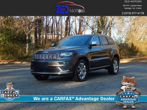 2020 Jeep Grand Cherokee for sale at Zed Motors in Raleigh NC