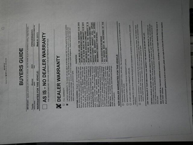 2024 Toyota 4Runner SR5