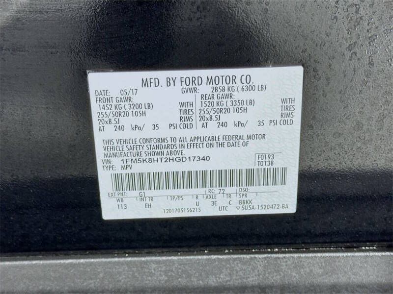 2017 Ford Explorer Platinum