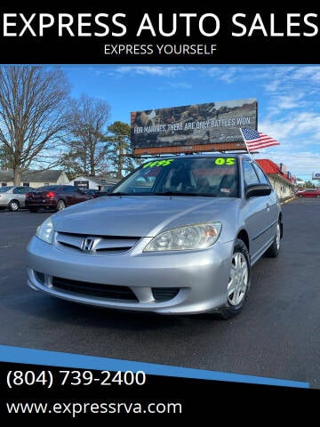 2005 Honda Civic for sale at EXPRESS AUTO SALES in Midlothian VA