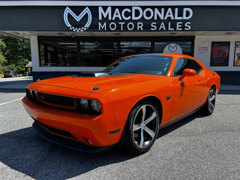 2014 Dodge Challenger for sale at MacDonald Motor Sales in High Point NC