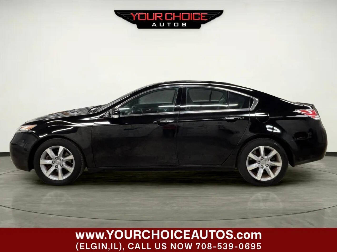 Black 2012 Acura TL w/Tech 4dr Sedan w/Technology Package 2
