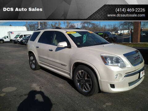 2012 GMC Acadia for sale at DCS Auto Sales in Milwaukee WI