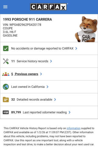 1993 Porsche 911 Carrera 2