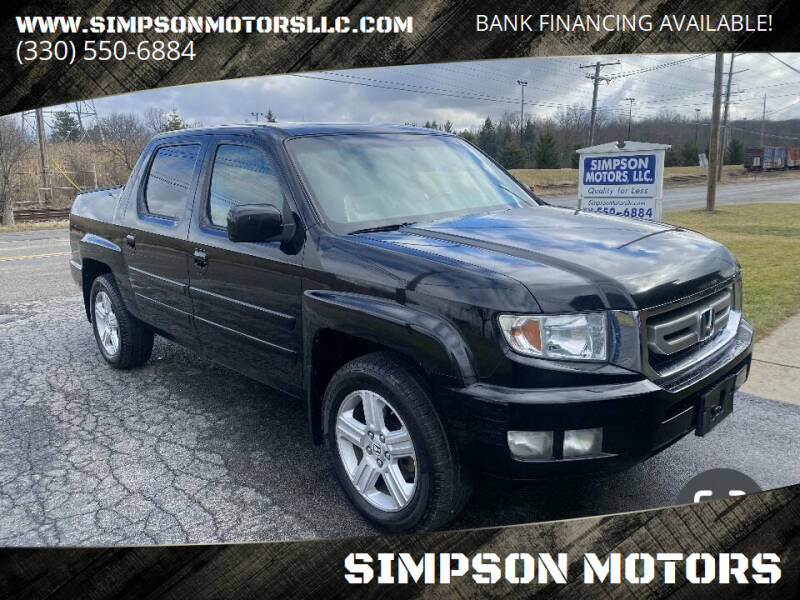 2011 Honda Ridgeline for sale at SIMPSON MOTORS in Youngstown OH