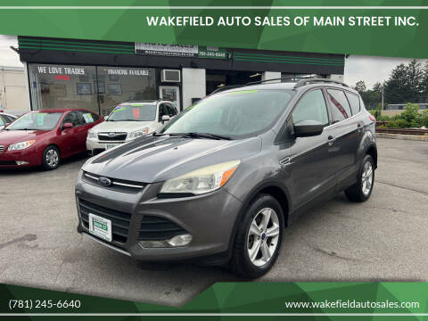 2013 Ford Escape for sale at Wakefield Auto Sales of Main Street Inc. in Wakefield MA