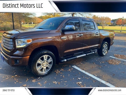 2014 Toyota Tundra for sale at Distinct Motors LLC in Mechanicsville VA