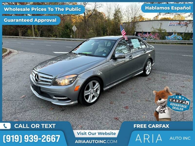 2011 Mercedes-Benz C-Class for sale at Aria Auto Inc. in Raleigh NC
