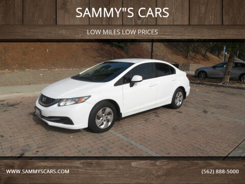 2013 Honda Civic for sale at SAMMY"S CARS in Bellflower CA
