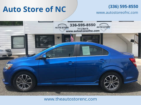 2017 Chevrolet Sonic for sale at Auto Store of NC in Walnut Cove NC
