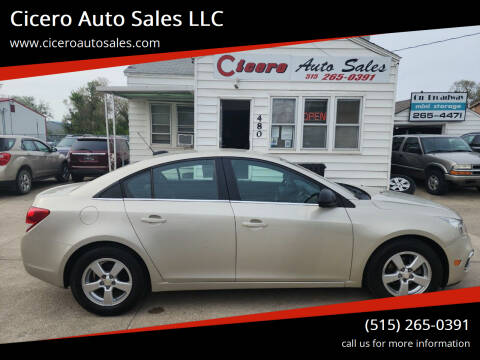 2015 Chevrolet Cruze for sale at Cicero Auto Sales LLC in Des Moines IA