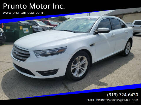2015 Ford Taurus for sale at Prunto Motor Inc. in Dearborn MI