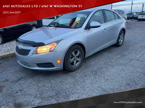 2011 Chevrolet Cruze for sale at 6767 AUTOSALES LTD / 6767 W WASHINGTON ST in Indianapolis IN