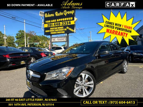 2018 Mercedes-Benz CLA for sale at Adams Auto Group in Little Ferry NJ