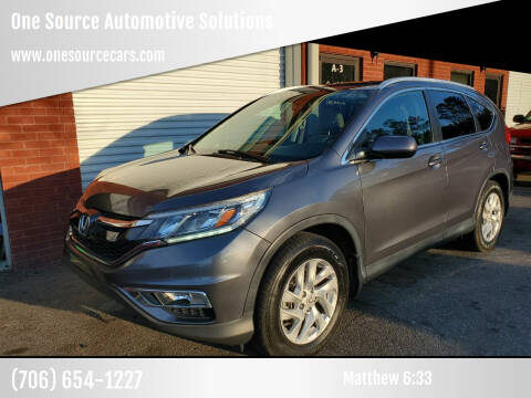 2016 Honda CR-V for sale at One Source Automotive Solutions in Braselton GA