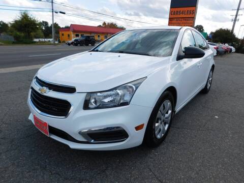 2015 Chevrolet Cruze for sale at Cars 4 Less in Manassas VA