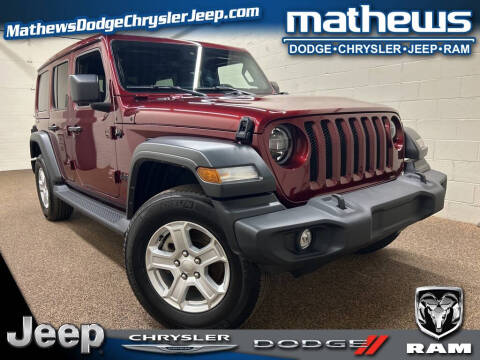 2021 Jeep Wrangler Unlimited for sale at MATHEWS DODGE INC in Marion OH