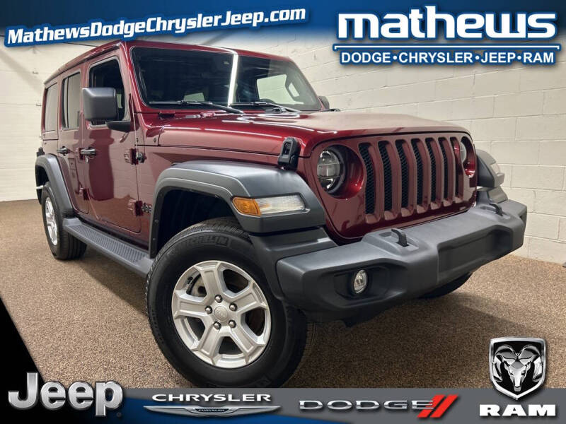 2021 Jeep Wrangler Unlimited for sale at MATHEWS DODGE INC in Marion OH