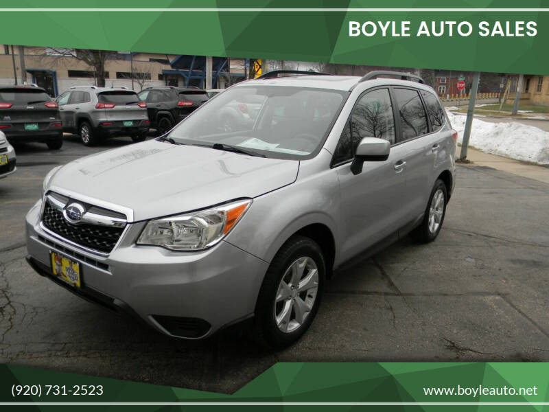 2015 Subaru Forester for sale at Boyle Auto Sales in Appleton WI