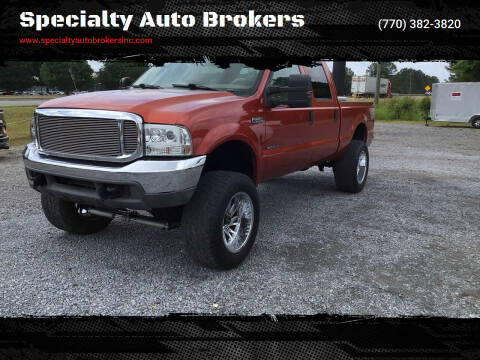 2000 Ford F-250 Super Duty for sale at Specialty Auto Brokers in Cartersville GA