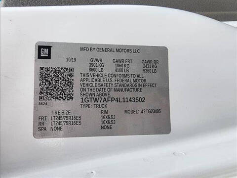 2020 GMC Savana 2500