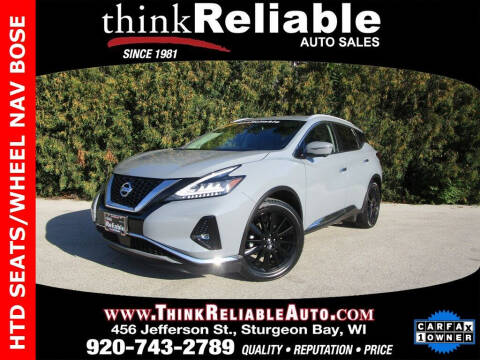 2021 Nissan Murano for sale at RELIABLE AUTOMOBILE SALES, INC in Sturgeon Bay WI