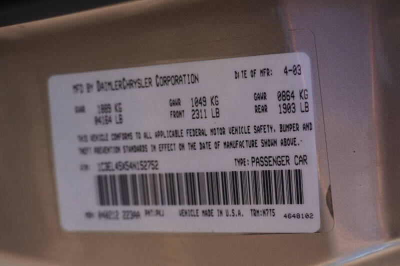 2004 Chrysler Sebring