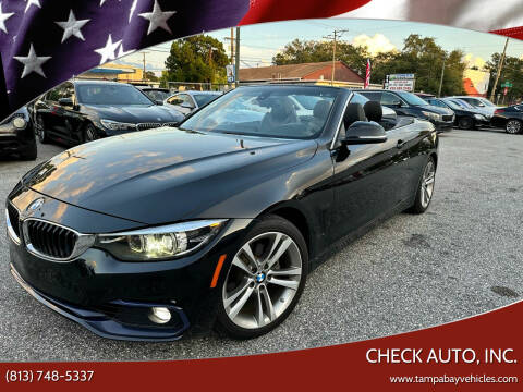 2018 BMW 4 Series for sale at CHECK AUTO, INC. in Tampa FL