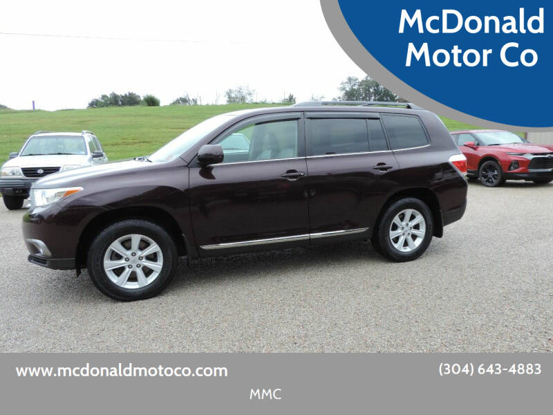 2013 Toyota Highlander for sale at McDonald Motor Co in Harrisville WV