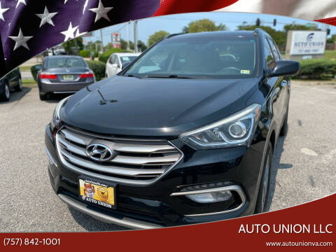 2017 Hyundai Santa Fe Sport for sale at Auto Union LLC in Virginia Beach VA