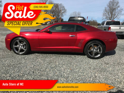 2013 Chevrolet Camaro for sale at Auto Store of NC in Walkertown NC