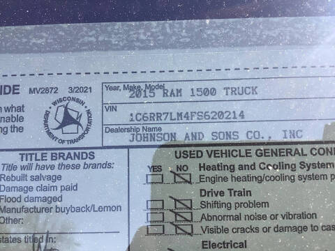 2015 RAM 1500