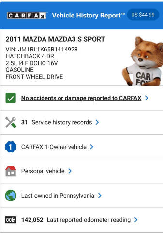 2011 Mazda MAZDA3 s Sport