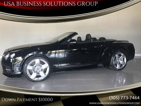 2013 Bentley Continental for sale at USA BUSINESS SOLUTIONS GROUP in Davie FL