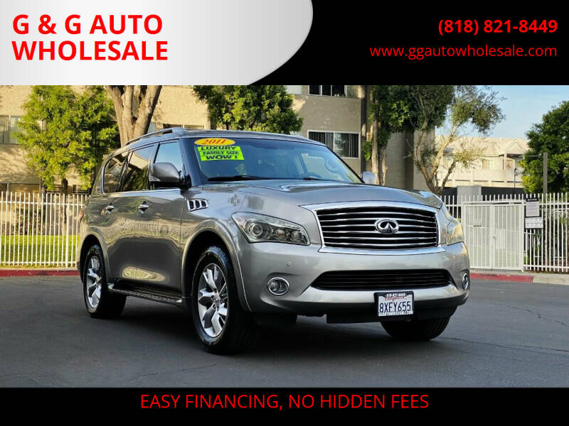 2011 Infiniti QX56 for sale at G & G AUTO WHOLESALE in North Hollywood CA