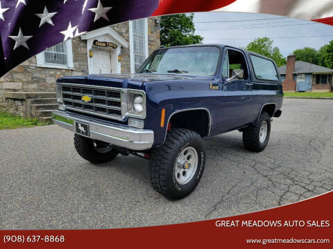1979 Chevrolet Blazer for sale at GREAT MEADOWS AUTO SALES in Great Meadows NJ