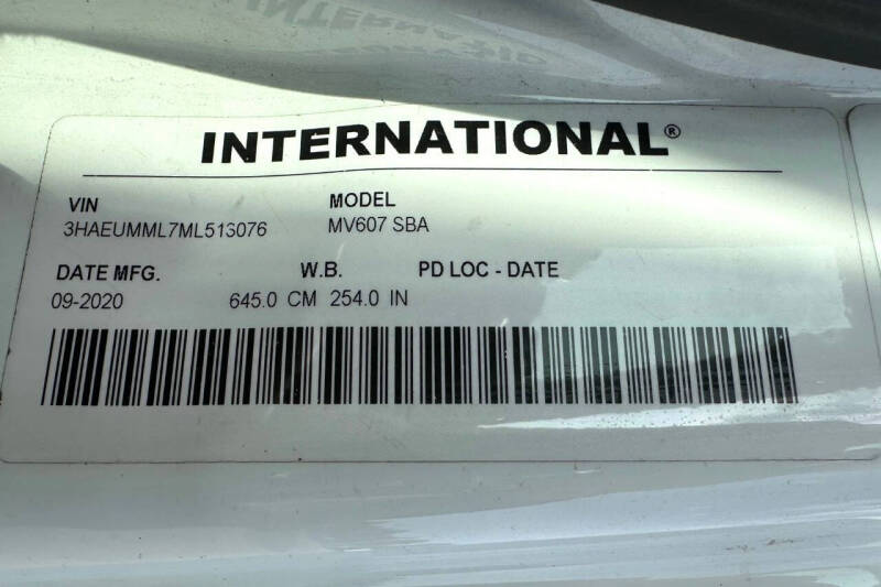 2021 International MV607