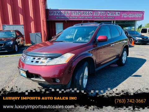 2005 Nissan Murano for sale at LUXURY IMPORTS AUTO SALES INC in North Branch MN