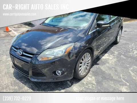 2012 Ford Focus for sale at CAR-RIGHT AUTO SALES INC in Naples FL