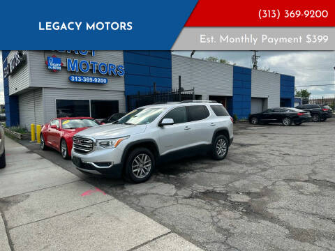 2018 GMC Acadia for sale at Legacy Motors in Detroit MI