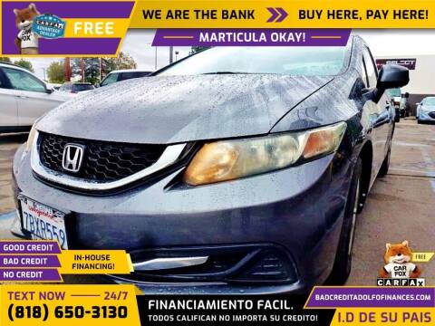 2013 Honda Civic for sale at Adolfo Finances in Los Angeles CA
